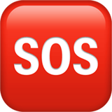 Apple design of the SOS button emoji verson:ios 16.4