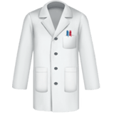 Apple design of the lab coat emoji verson:ios 16.4
