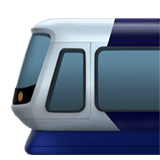 Apple design of the light rail emoji verson:ios 16.4