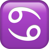 Apple design of the Cancer emoji verson:ios 16.4