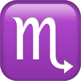 Apple design of the Scorpio emoji verson:ios 16.4