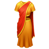 Apple design of the sari emoji verson:ios 16.4