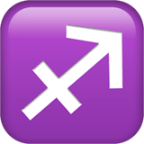 Apple design of the Sagittarius emoji verson:ios 16.4
