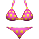 Apple design of the bikini emoji verson:ios 16.4