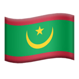 Apple design of the flag: Mauritania emoji verson:ios 16.4