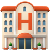 Apple design of the hotel emoji verson:ios 16.4