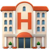 Apple design of the hotel emoji verson:ios 16.4