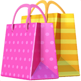 Apple design of the shopping bags emoji verson:ios 16.4
