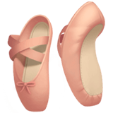 Apple design of the ballet shoes emoji verson:ios 16.4