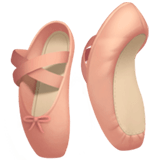 Apple design of the ballet shoes emoji verson:ios 16.4