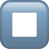 Apple design of the stop button emoji verson:ios 16.4