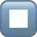 Apple design of the stop button emoji verson:ios 16.4