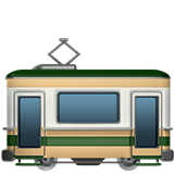 Apple design of the tram car emoji verson:ios 16.4