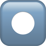 Apple design of the record button emoji verson:ios 16.4
