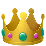 Apple design of the crown emoji verson:ios 16.4