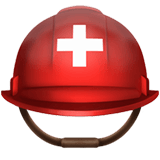 Apple design of the rescue worker’s helmet emoji verson:ios 16.4