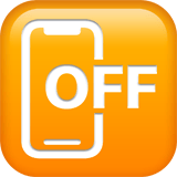 Apple design of the mobile phone off emoji verson:ios 16.4