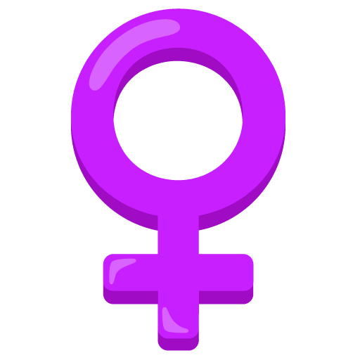 Google design of the female sign emoji verson:Noto Color Emoji 15.0