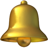 Apple design of the bell emoji verson:ios 16.4