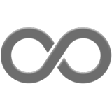 Apple design of the infinity emoji verson:ios 16.4
