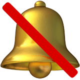 Apple design of the bell with slash emoji verson:ios 16.4