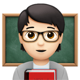 Apple design of the teacher: light skin tone emoji verson:ios 16.4
