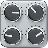Apple design of the control knobs emoji verson:ios 16.4