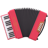 Apple design of the accordion emoji verson:ios 16.4