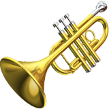 Apple design of the trumpet emoji verson:ios 16.4