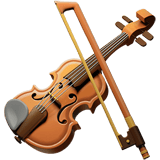 Apple design of the violin emoji verson:ios 16.4