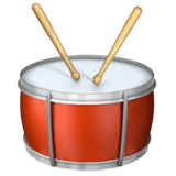 Apple design of the drum emoji verson:ios 16.4