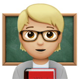 Apple design of the teacher: medium-light skin tone emoji verson:ios 16.4