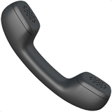 Apple design of the telephone receiver emoji verson:ios 16.4