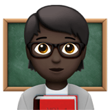 Apple design of the teacher: dark skin tone emoji verson:ios 16.4