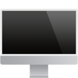 Apple design of the desktop computer emoji verson:ios 16.4