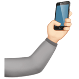 Apple design of the selfie: light skin tone emoji verson:ios 16.4