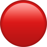 Apple design of the red circle emoji verson:ios 16.4