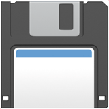 Apple design of the floppy disk emoji verson:ios 16.4