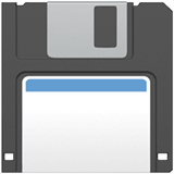 Apple design of the floppy disk emoji verson:ios 16.4