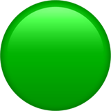 Apple design of the green circle emoji verson:ios 16.4