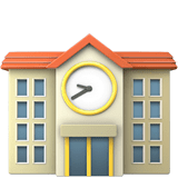 Apple design of the school emoji verson:ios 16.4