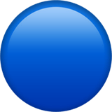 Apple design of the blue circle emoji verson:ios 16.4