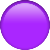 Apple design of the purple circle emoji verson:ios 16.4