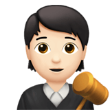 Apple design of the judge: light skin tone emoji verson:ios 16.4