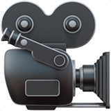 Apple design of the movie camera emoji verson:ios 16.4