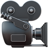 Apple design of the movie camera emoji verson:ios 16.4
