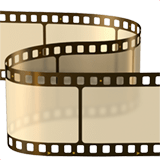 Apple design of the film frames emoji verson:ios 16.4