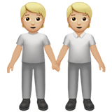 Apple design of the people holding hands: medium-light skin tone emoji verson:ios 16.4