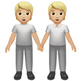 Apple design of the people holding hands: medium-light skin tone emoji verson:ios 16.4