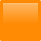 Apple design of the orange square emoji verson:ios 16.4